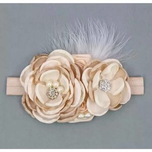 Vintage Flower Bowa Headband Baby